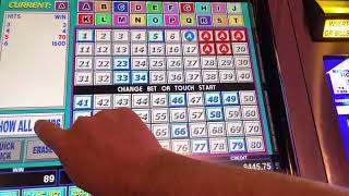 $.25 Multicard Keno $5 Bets hitting 5 Spots $1,000 Win Cash Out #kingof5spots #kenonation