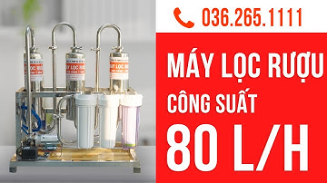 Máy Lọc Rượu 80 Lít | Khử Độc Nhanh, Uống Êm, Rượu Trong | Giá Ưu Đãi