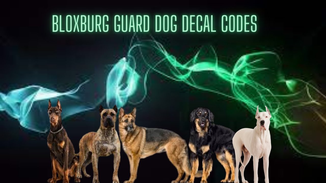 Bloxburg Dog Decal Codes