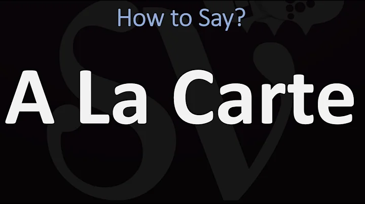 How to Pronounce A La Carte? (CORRECTLY)