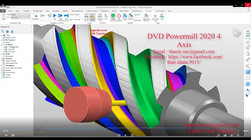 DVD Powermill 2020 4 Axis