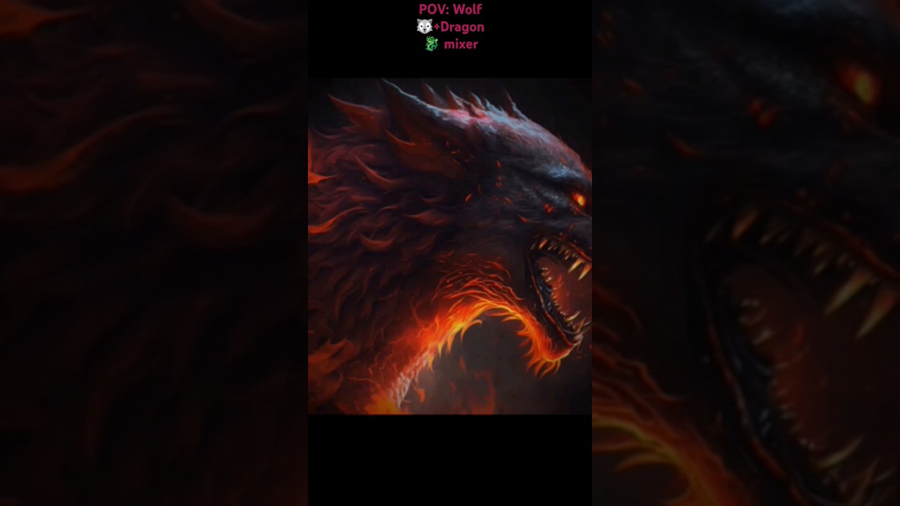 Wolf 🐺+Dragon 🐲 fusion🤯🤩 