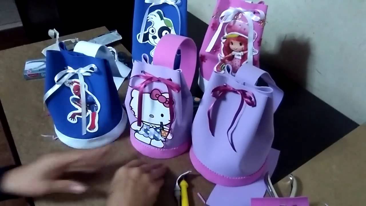 MANUALIDADES CON FOAMI -COMO HACER MORRALITOS PARA LAS SORPRESA