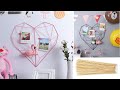 DIY Scandinavian Room Decor Geometric Heart made of bamboo/wood skewers/ Kids and Teenager room idea