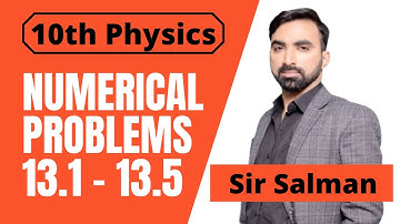 10th Class | Physics | Chapter 13 | Electrostatics | Numerical Problems | 13.1 to 13.5 | Lec.10