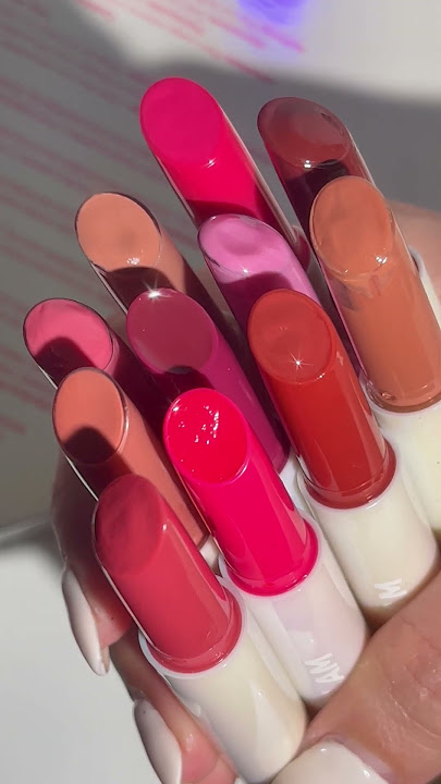 Swatches of our SHEGLAM Pout-Perfect Shine Lip Plumper set 💋
