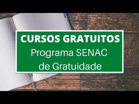 Inscrições cursos gratuitos do Senac pelo Programa Senac de gratuidade PSG