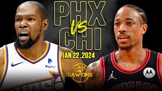 Phoenix Suns vs Chicago Bulls Full Game Highlights | January 22, 2024 | FreeDawkins