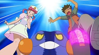 Ms. Splosion Man's Reaction to Croagunk Poison Jabbing Brock