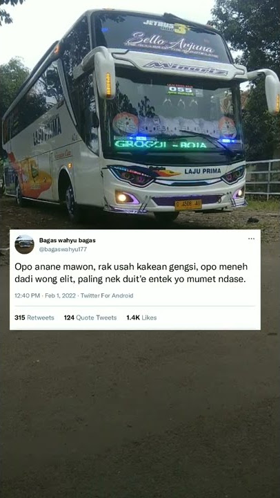 STORY WA LITERASI QUOTES BUS || Aftershine - buruh COD || LAJU PRIMA ac55 New 'MINURIZ' Reborn.