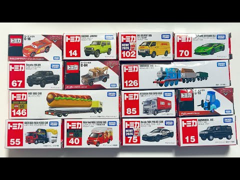 トミカ＆カーズ ミニカー大量開封！ライト付きカスタムトラック登場★ASMR開封レビュー✨🚗