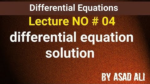 Differential Equation Solution Separable Variables