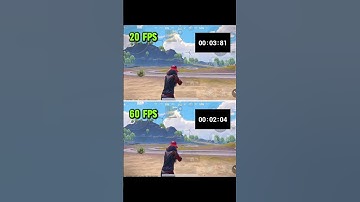 20 FPS vs 60 FPS ✅ FPS Comparison #pubgmobile #bgmi #tipsandtricks