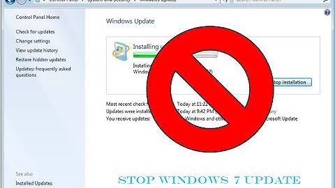 How to Disable/Stop Windows 7 Automatic Update || Stop Windows 7 Update || Disable Windows 7 Update