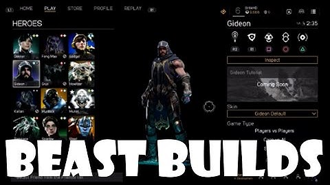 Paragon Beast Builds - Gideon (Deck Building)