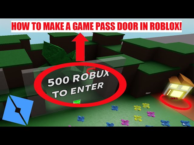 How To Make A Game Pass Door In Roblox Studio Roblox Tutorial Youtube - gamepass door roblox