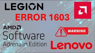 Celebrity Solution to Error 1603 in Legion Go S 🚫 Complete Tutorial ⚠️ AMD Adrenalin Software Net Worth
