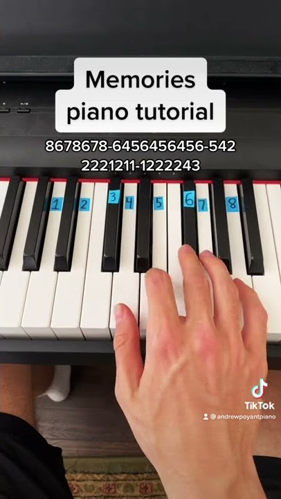 Memories - Maroon 5 easy piano tutorial!