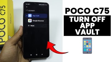 How to Turn OFF App Vault in Poco C75 - Remove App Vault