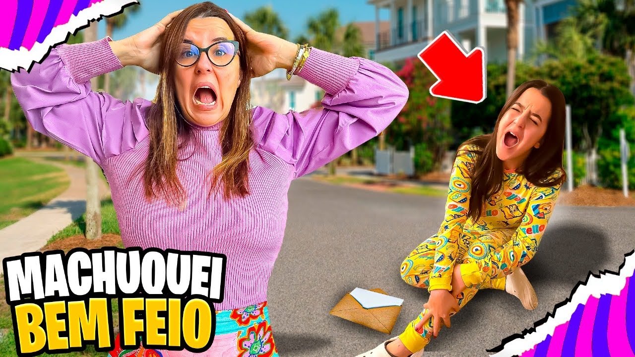 MARCELA TROPEÇOU E MACHUCOU AO TENTAR DESCOBRIR O MISTERIO!