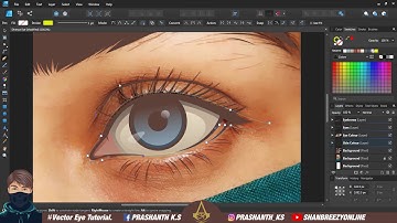 Vector Vexel Eye Tutorial Easy | Affinity Designer | Time lapse