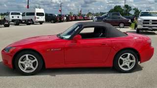 2001 HONDA S2000 CONVERTIBLE NEW FORMULA RED LIKE NEW WOW SOLD! 10244A  www.SUMMITAUTO.com