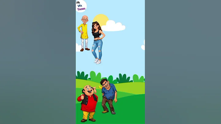 Motu and Patlu or hot girl tera boy Magic Vfx Toons, Funny shorts #cartoon #motupatlu #shorts #vfx