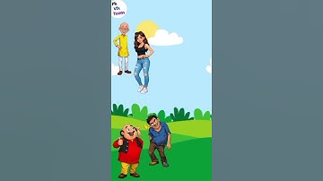 Motu and Patlu or hot girl tera boy Magic Vfx Toons, Funny shorts #cartoon #motupatlu #shorts #vfx
