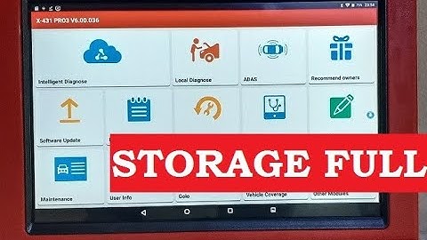 Storage issue in launch scanner?...#solution #launchscanner