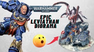 EPIC Warhammer 40K Leviathan Diorama – Tyranid vs Ultramarine