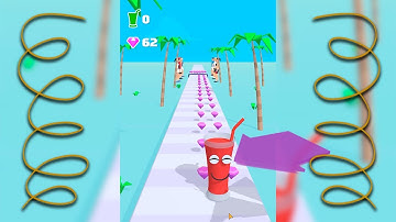 Filling A Cocktail Glass In Juice Run Walkthrough, Pro Gameplay, iOS, Android