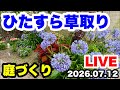 ◆【庭づくり】草取り・マルチング🪴