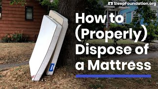 Four Ways to (Properly) Dispose of a Mattress!