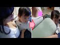 こら～、ママの服、引っ張っちゃダメよ～～(ついでに白モフ猫も映るよ)