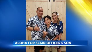 Son of fallen HPD officer receives new home from the community