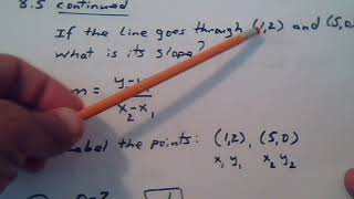 1351 Ch  8  A Line Equation y =mx +b