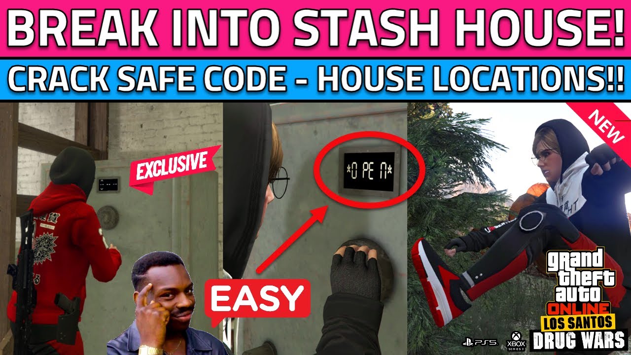 How To Break Into The Stash House Safe Code In Gta Online Crack Safe Code Stash Houses