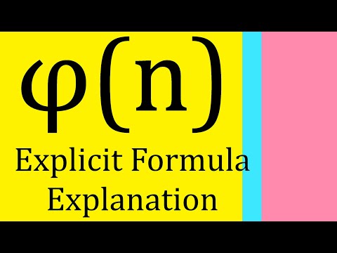 Explicit Formula for