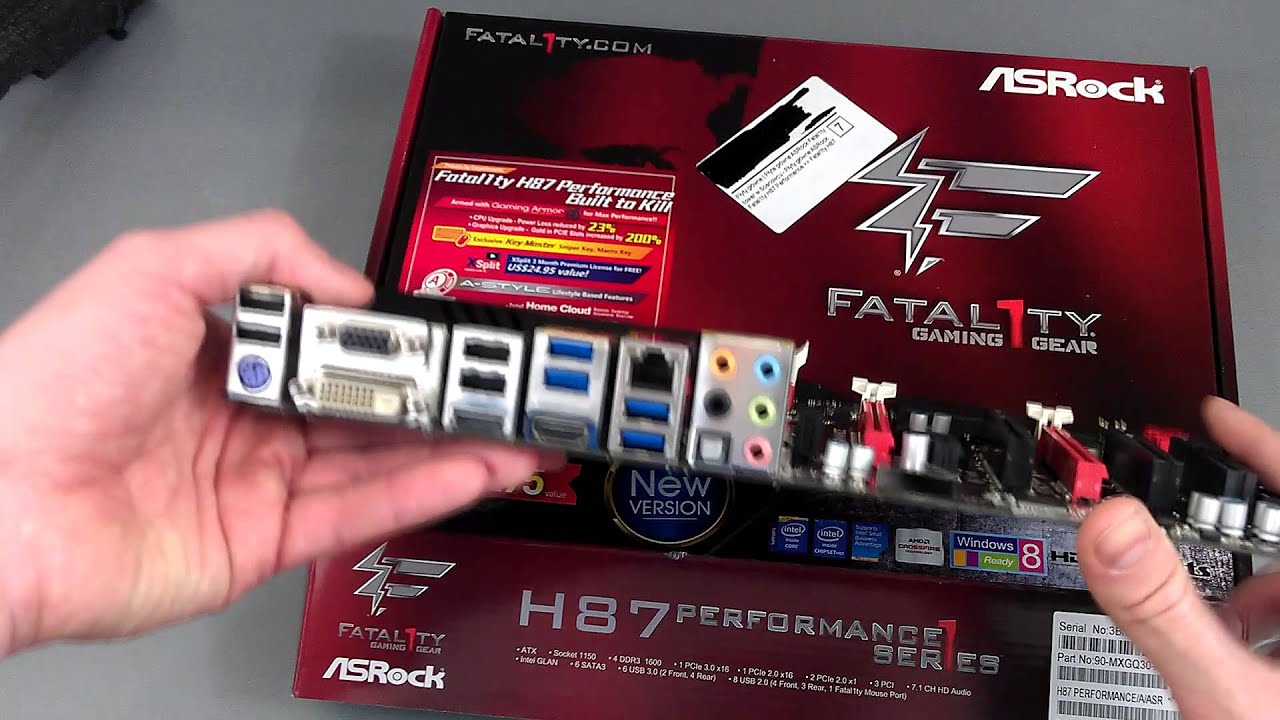 UNBOXING ASRock Fatal1ty H87 Performance