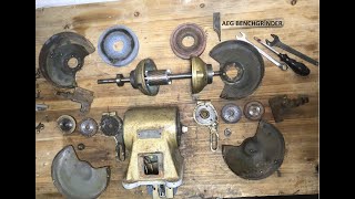 AEG/ İkili Taşlama Motoru Restorasyon (Bench Grinder) PART 1