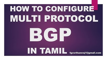 How To Configure Multi Protocol BGP In Tamil