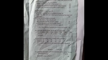 class 11 business math model question for 2080/2081