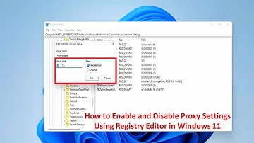 How to Enable and Disable Proxy Settings Using Registry Editor in Windows 11