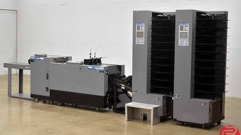 Duplo System 4000 20 Bin Booklet Making System with Stitcher, Folder, Trimmer, and Lifting Unit