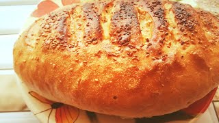 Домашний батон к завтраку. Вкусно, быстро.