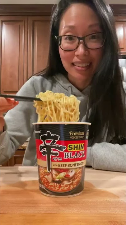 The BEST instant ramen from Costco (Shin Ramen Black with Beef Bone Broth)