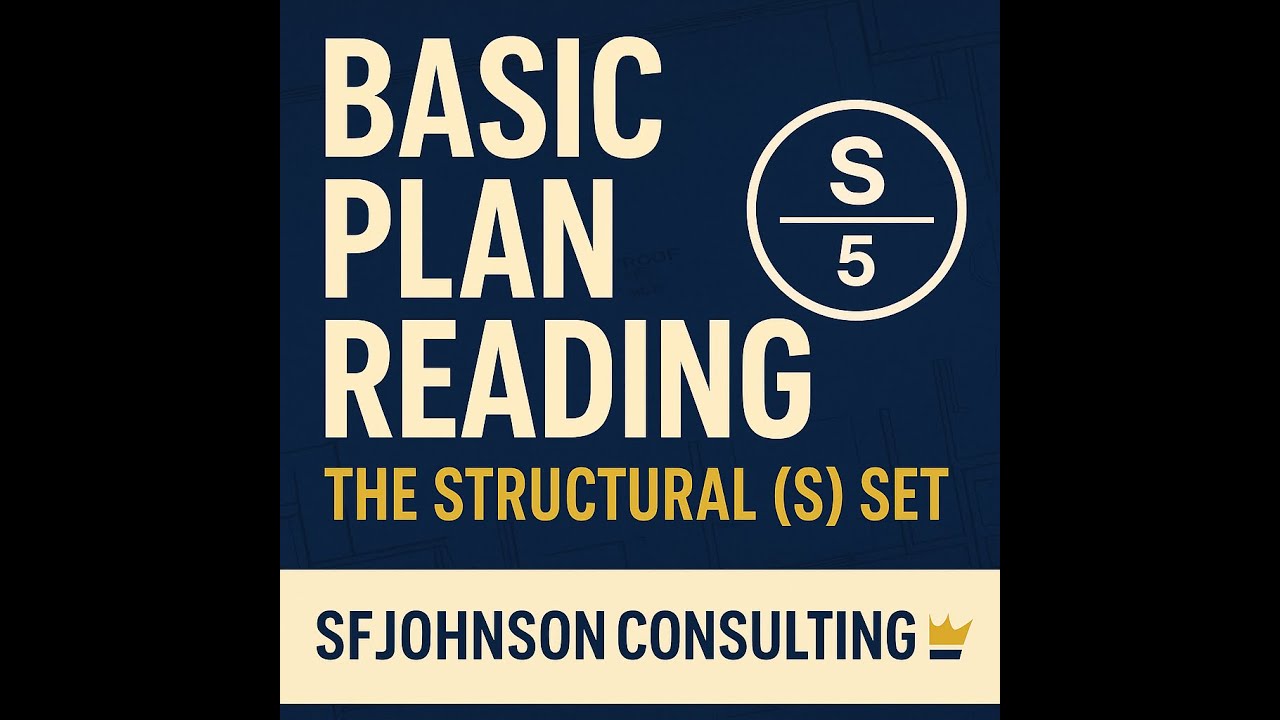 Basic Plan Reading Basic Plan Reading: Understanding the Structural Set (S-Plans) - YouTube