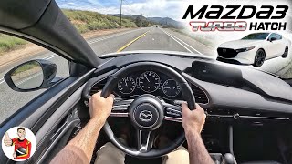 The 2023 Mazda3 Turbo Hatch Puts a Premium on Ride + Handling (POV Drive Review)