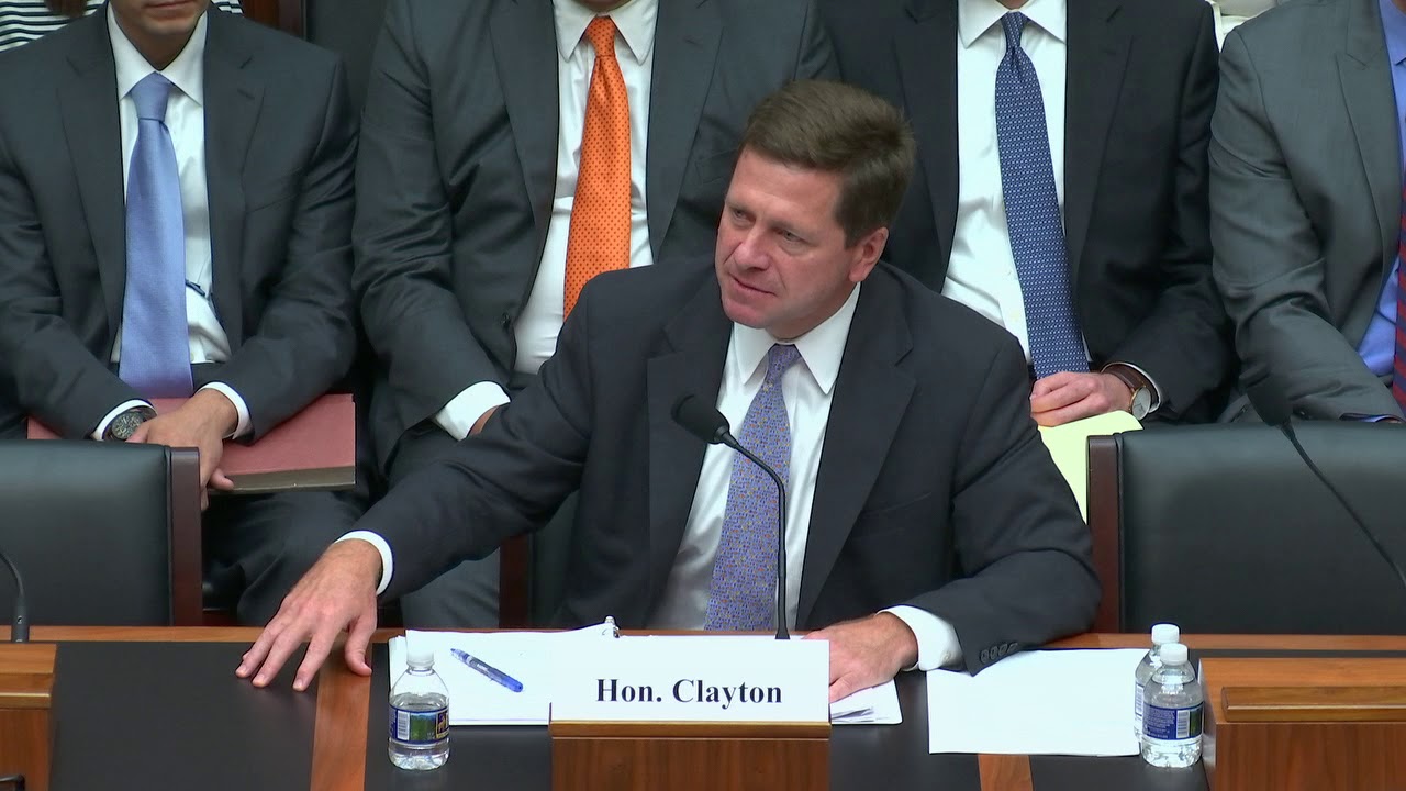 Barr Questions SEC Chairman Jay Clayton