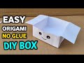 The Easiest Kawaii Paper Box Ever! ✨ (No Glue, No Mess) 